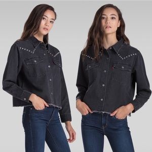 LEVI’S Daniela Western Studded Denim Shirt S